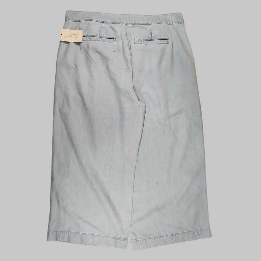 NWT Universal Thread Light Wash Cropped Two Way Trouser Wide Leg Jeans Size 16R - Picture 3 of 6